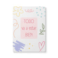 Libreta Confetti Pastel - "Todo va a estar bien" - Tapa Blanda 5" x 8" 100 hojas