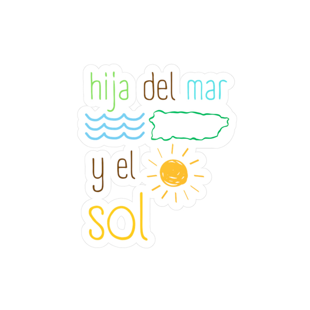 Hija del mar y el sol Puerto Rico - Sticker - Verano