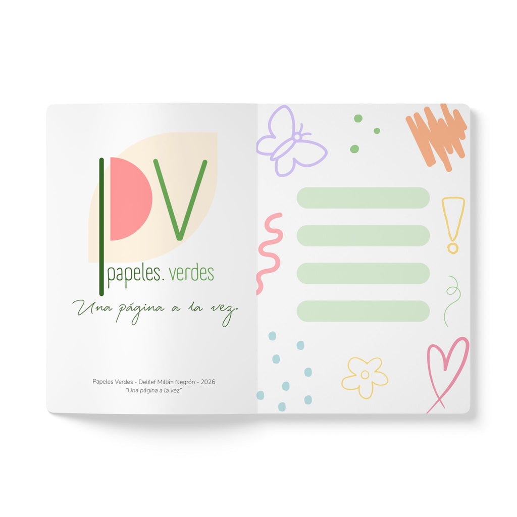 Libreta Confetti Pastel - "Todo va a estar bien" - Tapa Blanda 5" x 8" 100 hojas