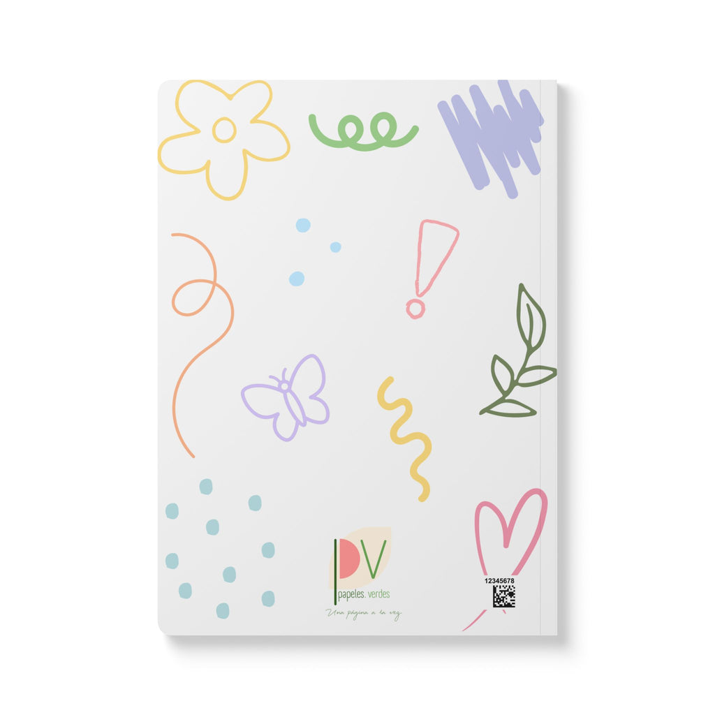 Libreta Confetti Pastel - "Todo va a estar bien" - Tapa Blanda 5" x 8" 100 hojas