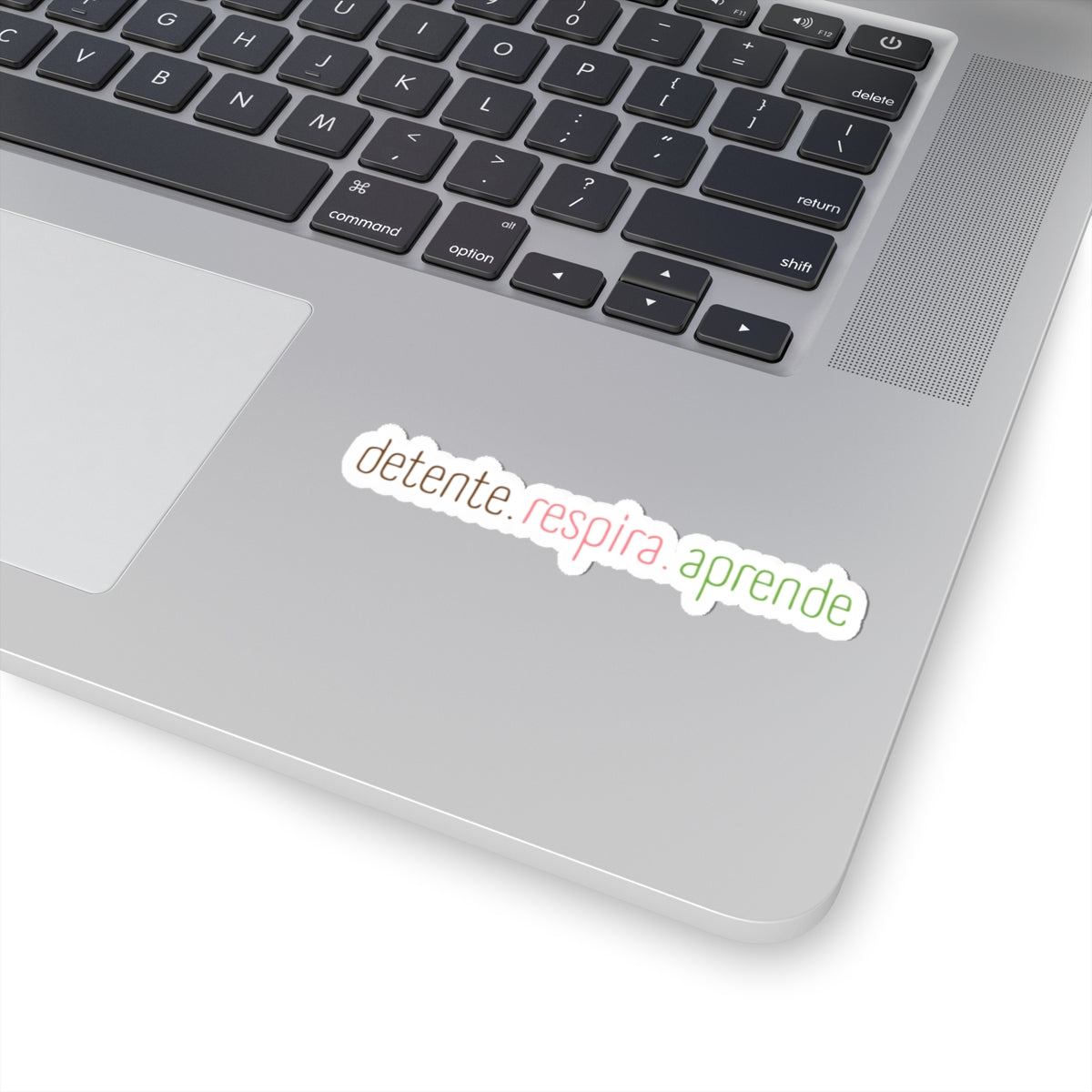 Detente. Respira. Aprende. - Sticker - Frase Positiva