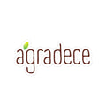 Agradece Kiss-Cut Sticker — Gratitude Logo Sticker with Leaf Accent - Papeles Verdes