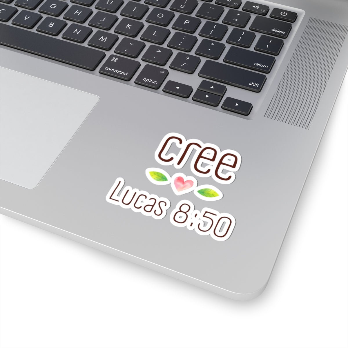 Cree - Sticker - Lucas 8:50 Verso Biblia - Papeles Verdes