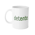 Detente. Respira. Cafe - taza de ceramica - Frase positiva (11oz) - Papeles Verdes