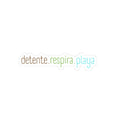 Detente. Respira. Playa. | Relaxing Beach Phrase Kiss-Cut Sticker - Papeles Verdes