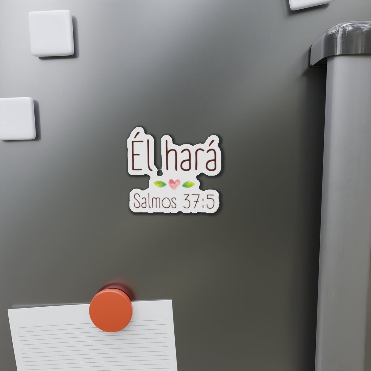 Él Hará - Magnet/Iman - Salmos 37:5 Verso Biblia - Papeles Verdes