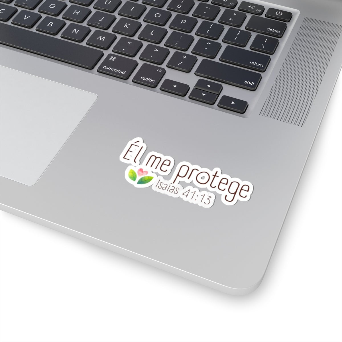 Él me protege - Sticker - Isaías 41:13 Verso Biblia - Papeles Verdes