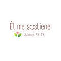 Él me sostiene- Sticker - Salmos 37:17 Verso Biblia - Papeles Verdes