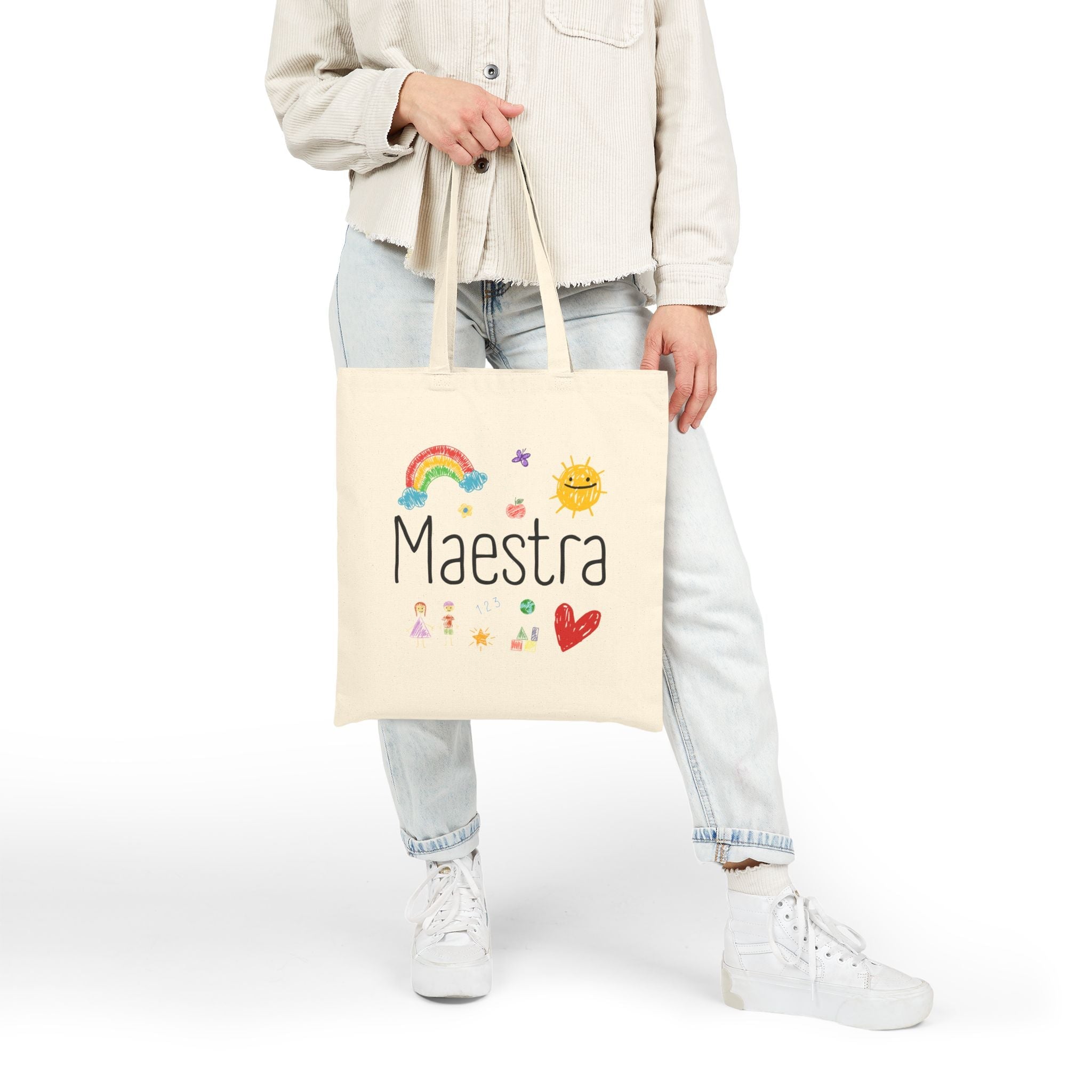Maestra Arcoiris - Tote Bag - Back to School - Papeles Verdes