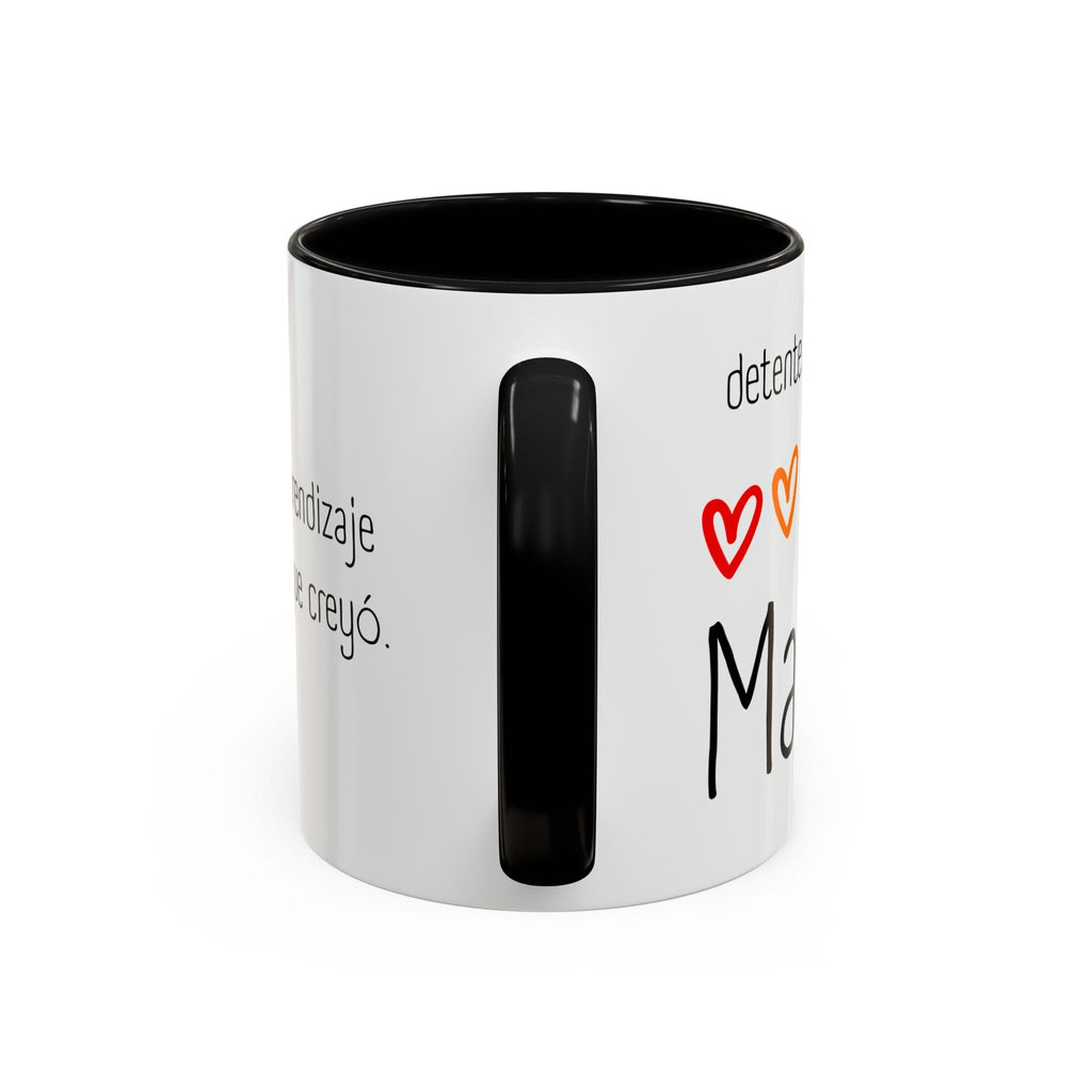 Maestra de corazón - taza de cerámica - Back to School - Papeles Verdes