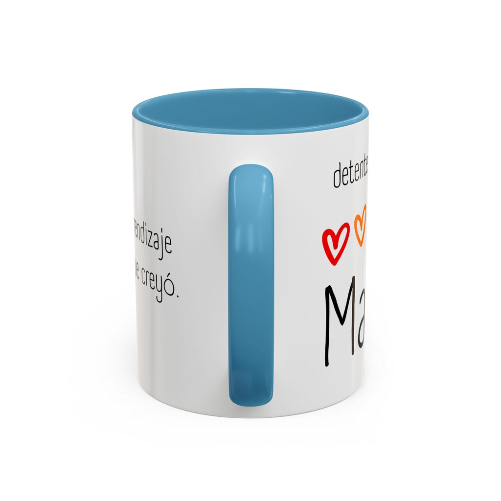 Maestra de corazón - taza de cerámica - Back to School - Papeles Verdes