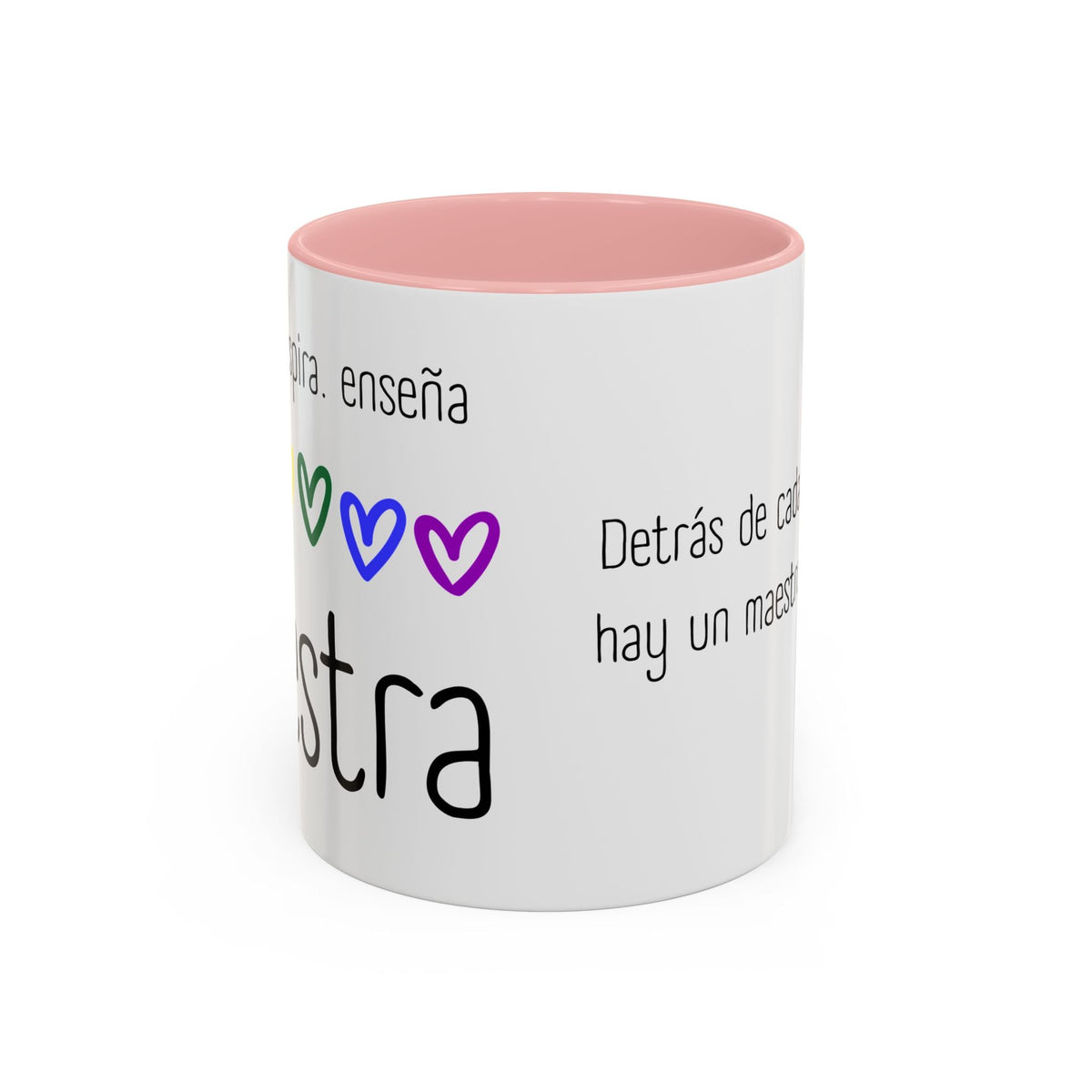 Maestra de corazón - taza de cerámica - Back to School - Papeles Verdes