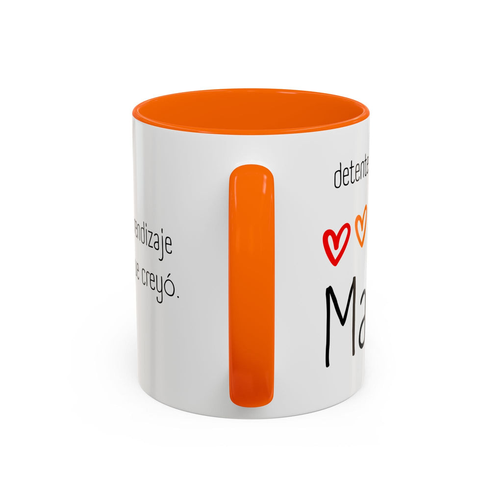 Maestra de corazón - taza de cerámica - Back to School - Papeles Verdes