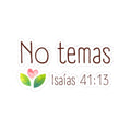 No temas - Isaiah 41:13 Christian Sticker - Papeles Verdes
