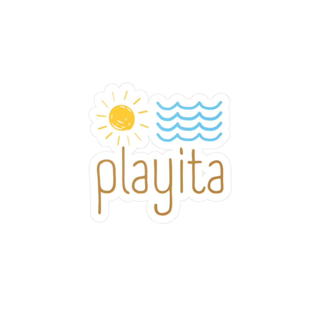 Playita Sol y Mar - Vinyl Sticker - Verano - Papeles Verdes