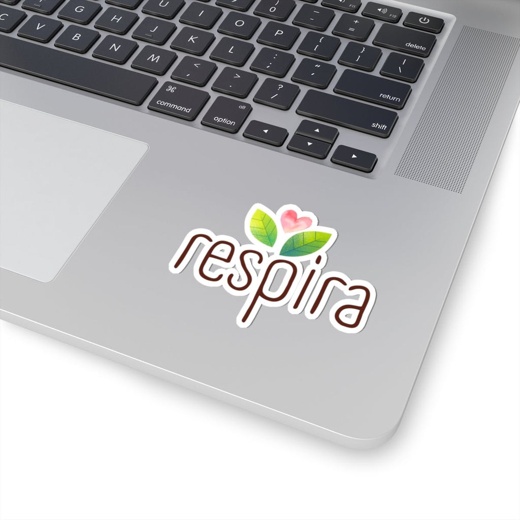 Respira - Sticker - Bienestar Positivo - Papeles Verdes