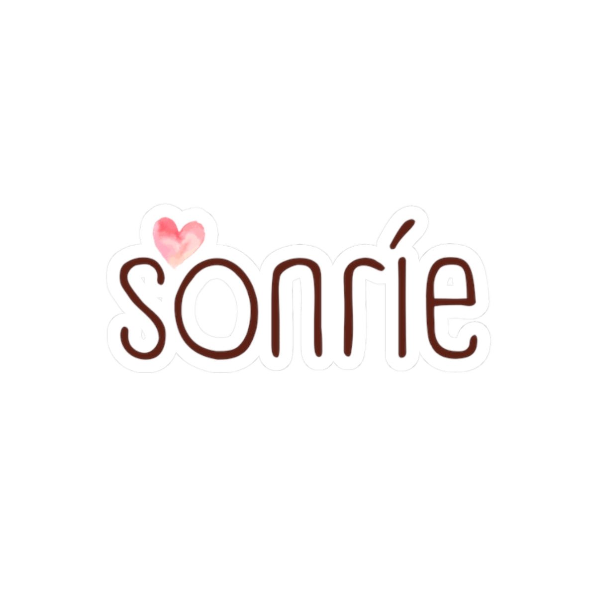 Sonríe - Sticker - Bienestar Positivo - Papeles Verdes
