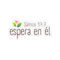 Sticker — "Espera en Él" (Salmos 37:7) Christian Sticker - Papeles Verdes