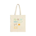 Tote Bag — "Hija del Mar y el Sol" Spanish Beach Tote, Cotton Canvas Market Bag - Papeles Verdes