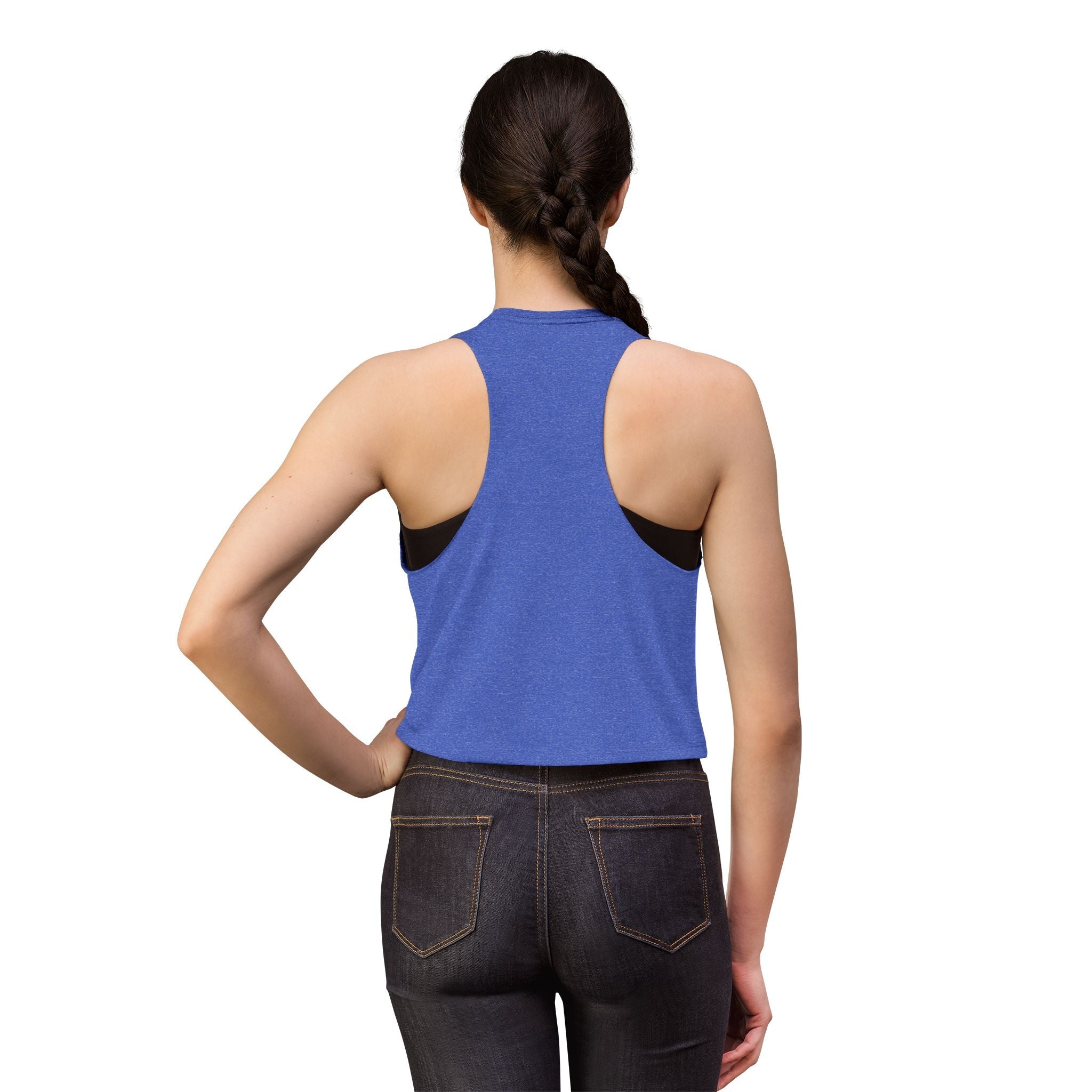 Women's Crop Top — "Hija del Mar y el Sol" Tropical Sun & Waves Tank - Papeles Verdes