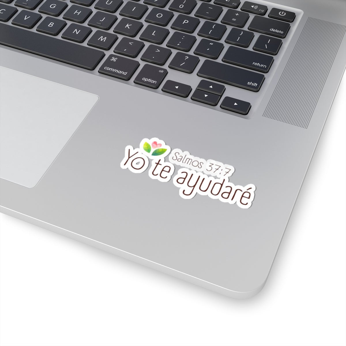Yo te ayudaré (Salmos 37:7) — Sticker Religioso Cristiano - Papeles Verdes